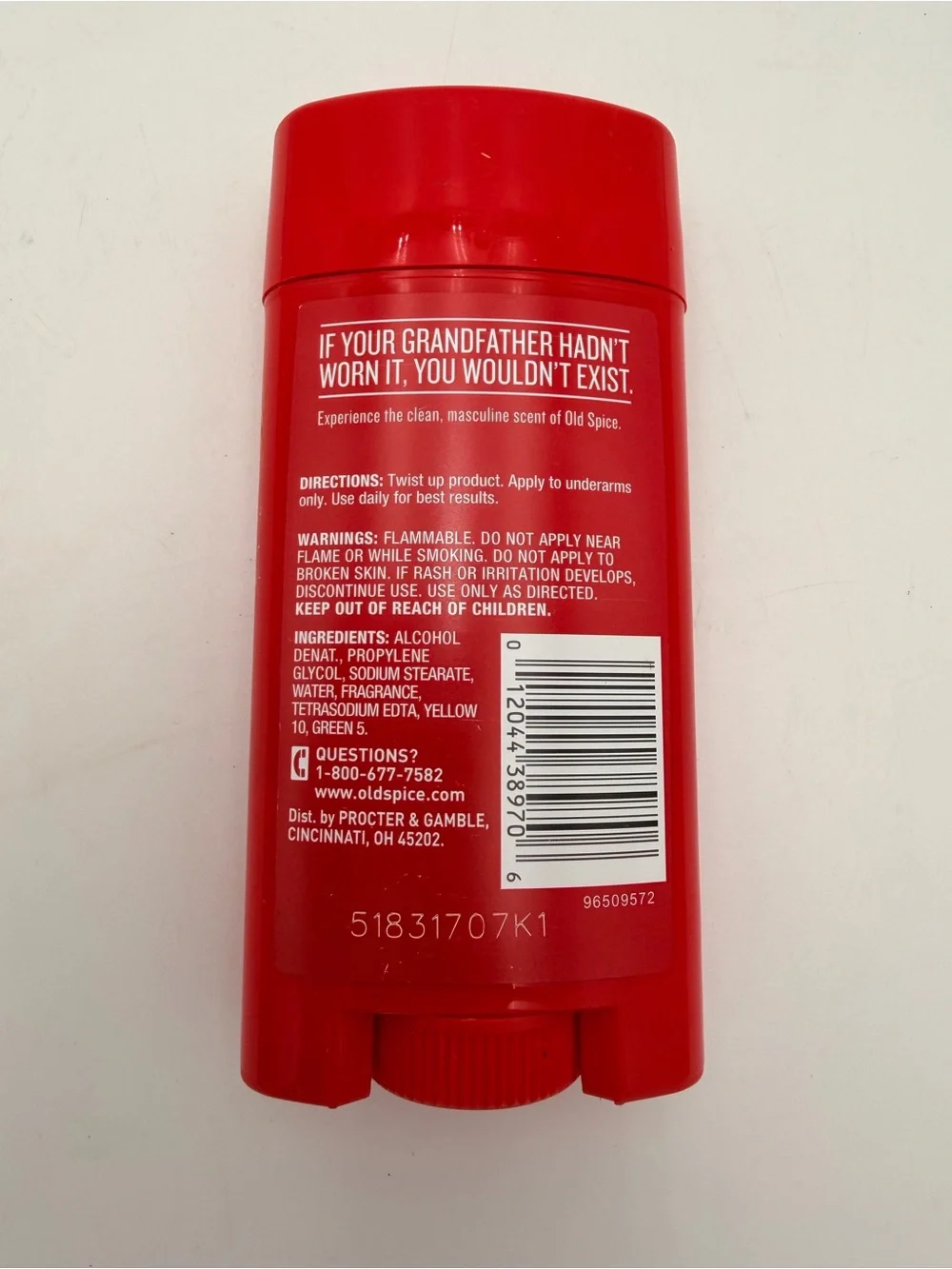 Old Spice Classic Deodorant - Original Scent - 3.25 oz.